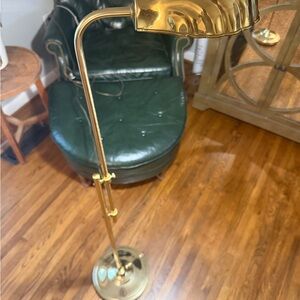 Vintage Alsy Clamshell Brass  floor lamp